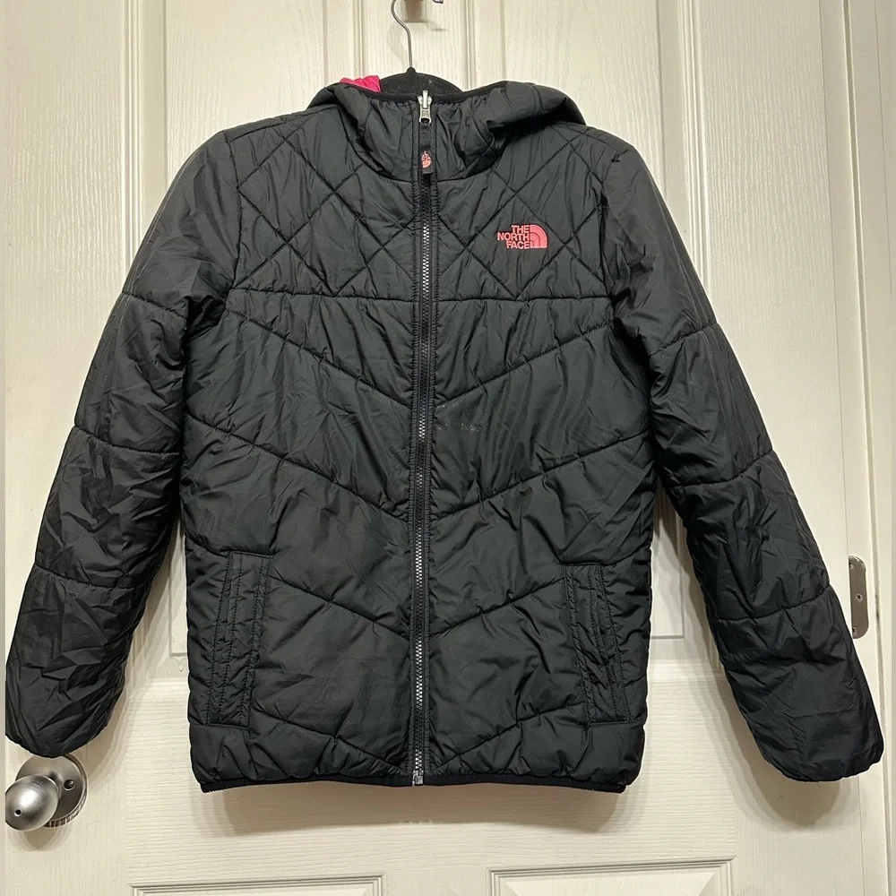 The North Face Girls Reversible Puffer Jacket- Size XL 18
